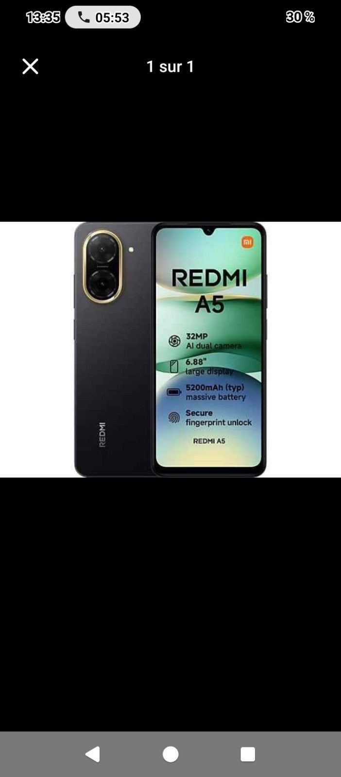Redmi a5, Télécoms, Enlèvement
