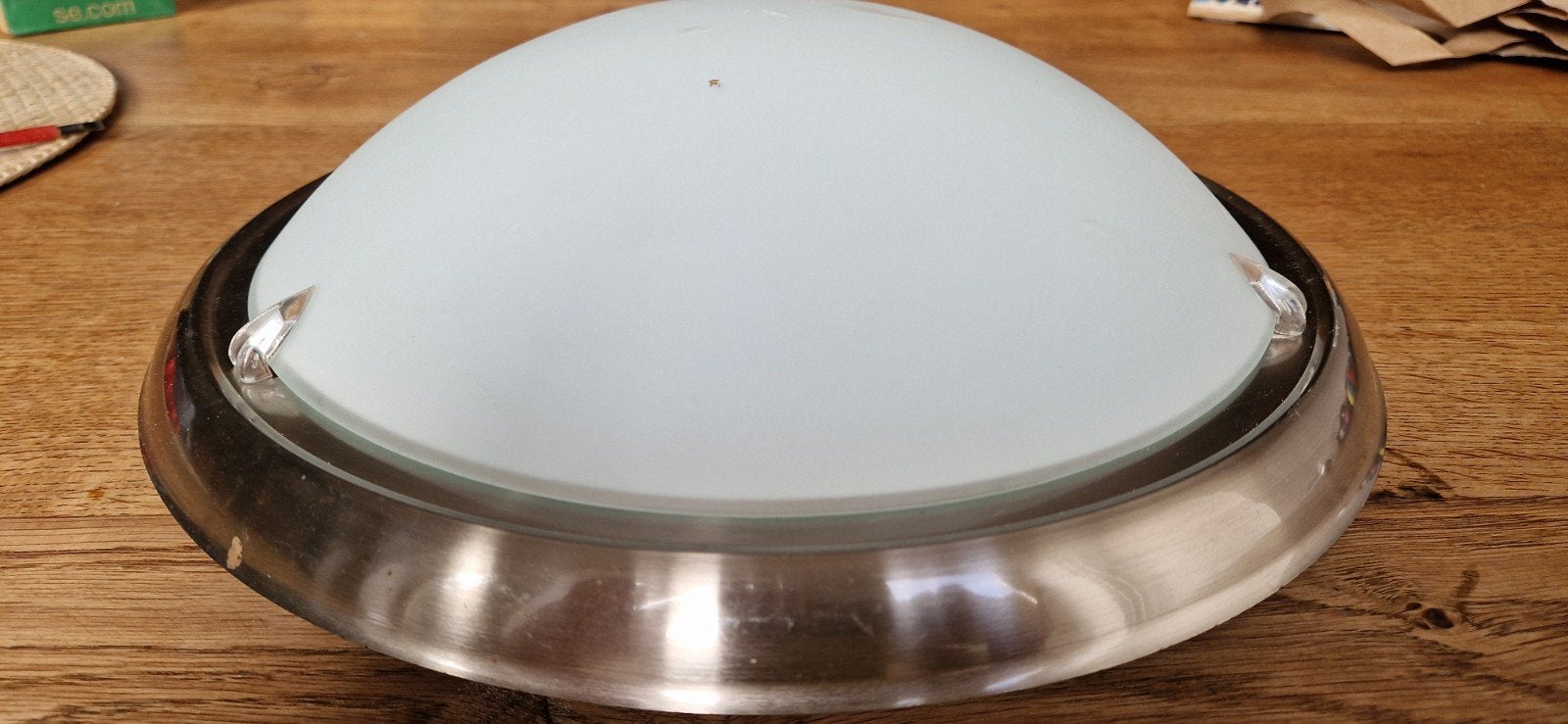 luminaire plafonnier, Comme neuf, Verre, Enlèvement, E27 (grand)