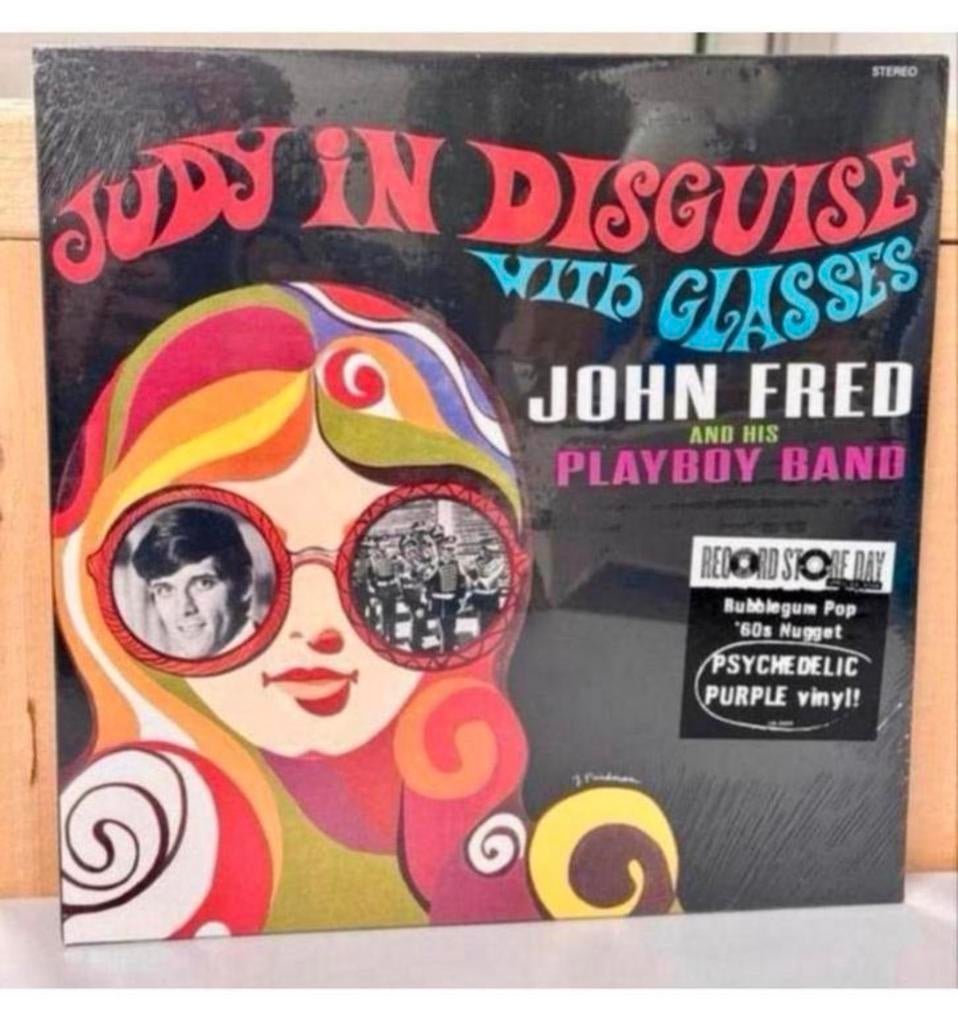 Lunettes John Fred Playboy Band Judy Disguise vinyle violet, Enlèvement ou Envoi, Neuf, dans son emballage, 12 pouces