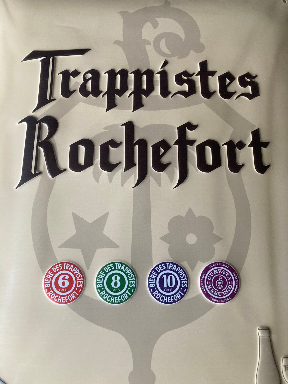 Trappistenbier Rochefort, Verzamelen, Ophalen of Verzenden, Reclamebord