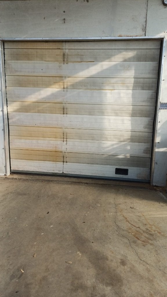 Sectionale poort, Ophalen, Gebruikt, Kunststof, Garagedeur