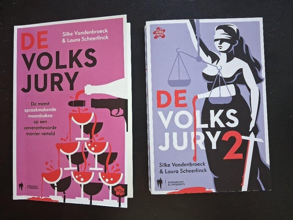 De volksjury deel 1 + 2, Ophalen of Verzenden, Zo goed als nieuw, Silke vandenbroeck + laura scheerlinck