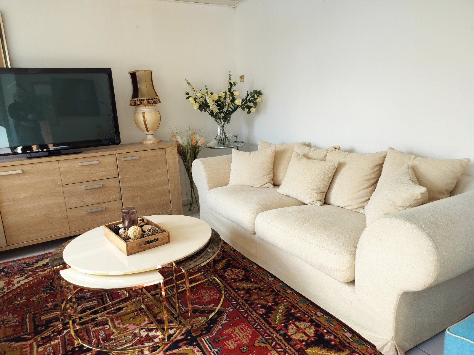sofa bank met poefe kussens, Antiek en Kunst, Antiek | Meubels | Stoelen en Sofa's, Ophalen