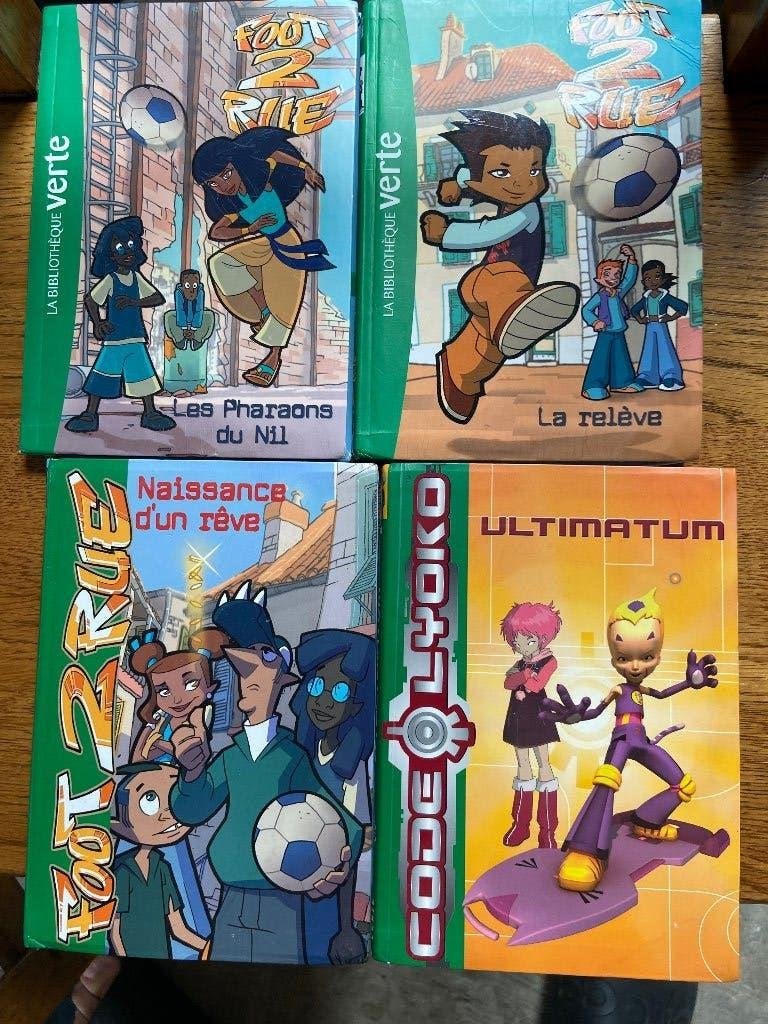 Lot livres Jeunesse (Foot 2 rue / Tortues Ninja), Livres, Enlèvement ou Envoi, Utilisé, Fiction général