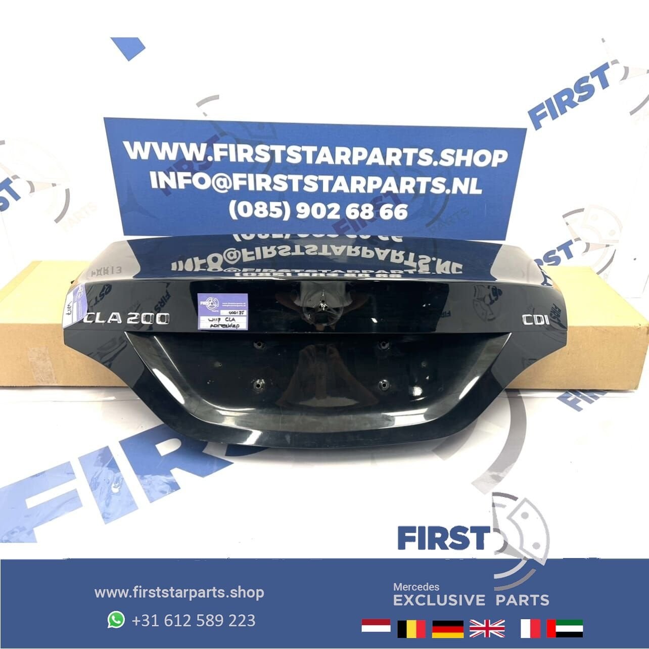 W117 C117 ACHTERKLEP ZWART CLA KOFFERBAK KLASSE SEDAN KOFFER, Gebruikt, -, Ophalen of Verzenden, -