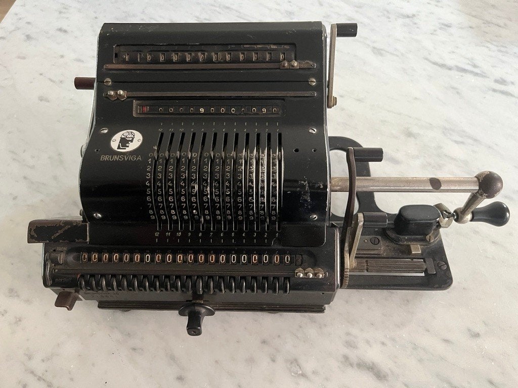 antiek rekenmachine BRUNSVIGA 20, Enlèvement