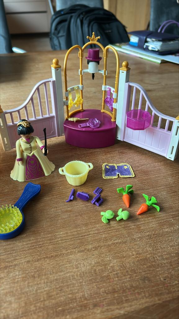 setje paarden met verzorging playmobil, Ophalen of Verzenden, Gebruikt, Los Playmobil