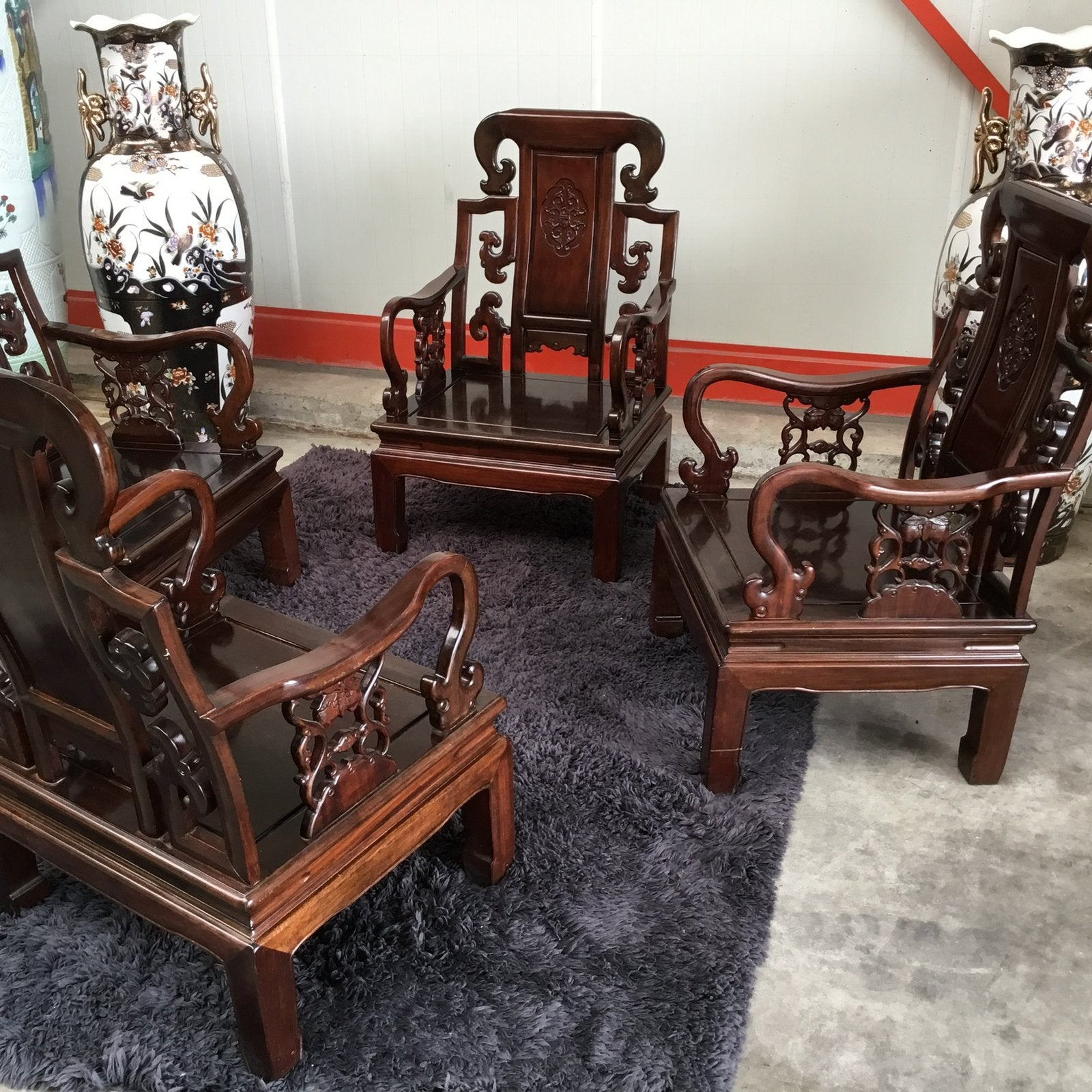 Chinees meubel Chinese stoelen palissanderhout Oosters vazen, Ophalen