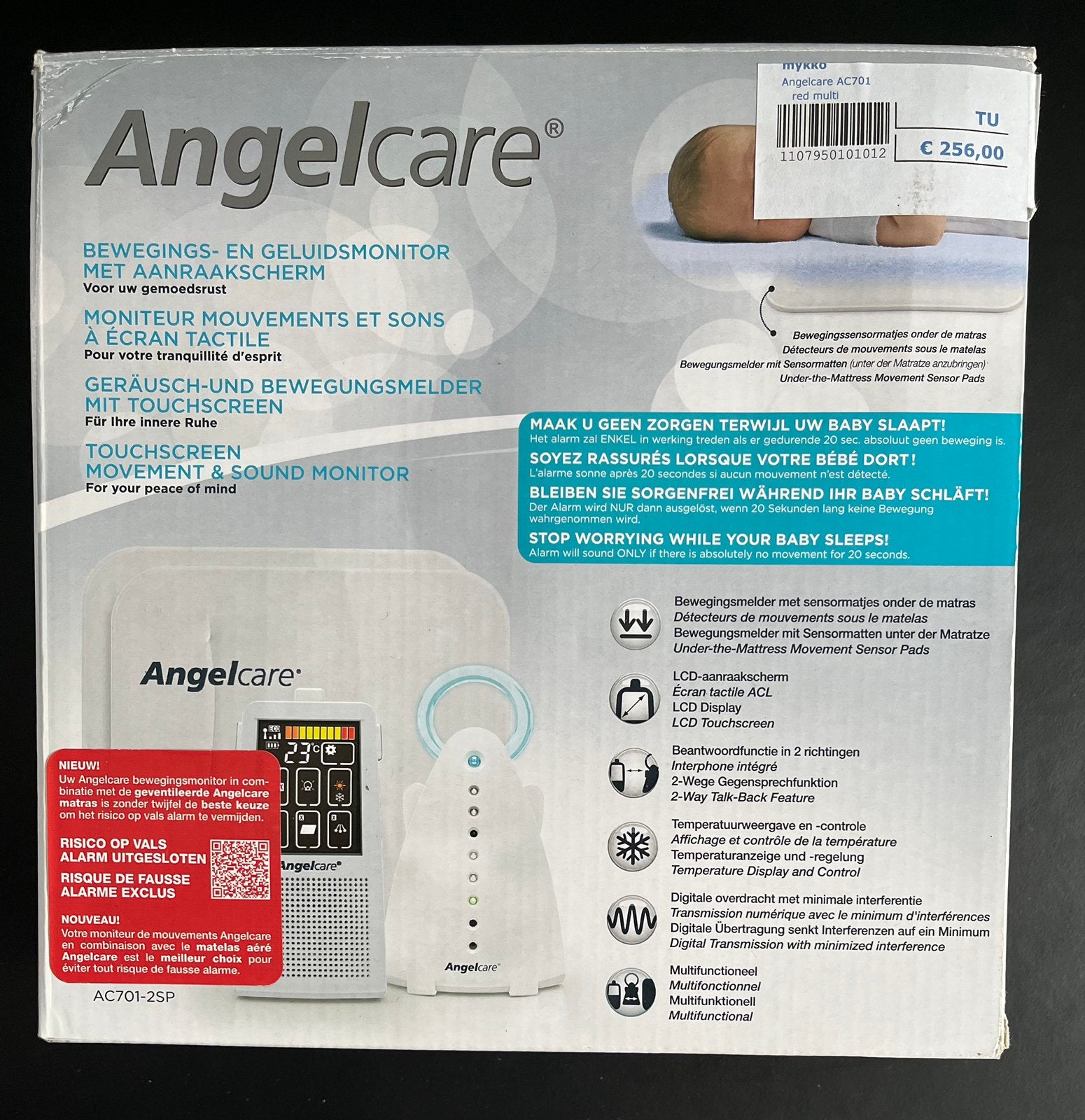 Babyfoon Angelcare met bewegingssensormatje, Kinderen en Baby's, Ophalen, Zo goed als nieuw