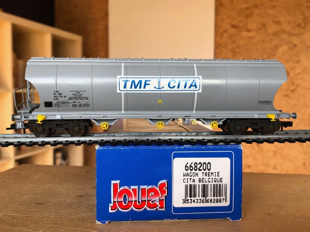 JOUEF 668200 SNCB WAGON CÉRÉALIER TMF CITA Uapps HO, Envoi, Utilisé, Wagon, Jouef