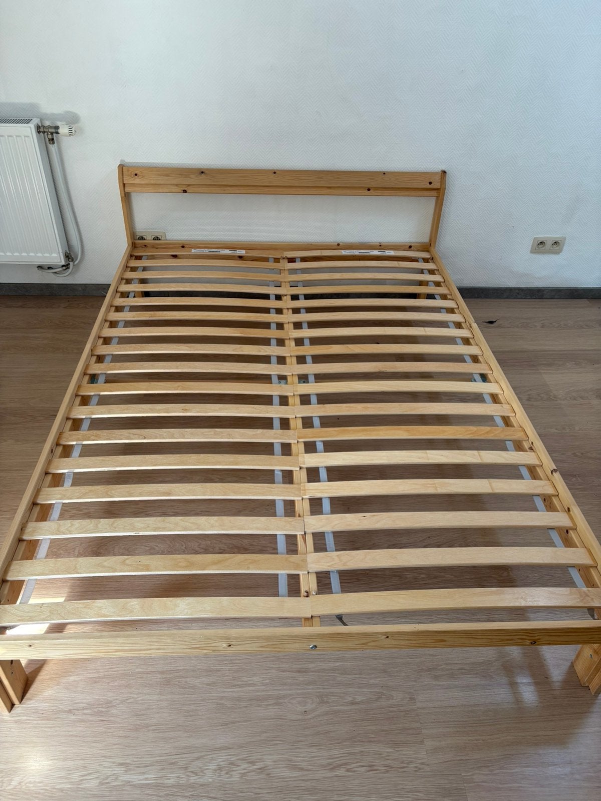 lit en pin, Maison & Meubles, Enlèvement, Utilisé, 200 cm, Bois