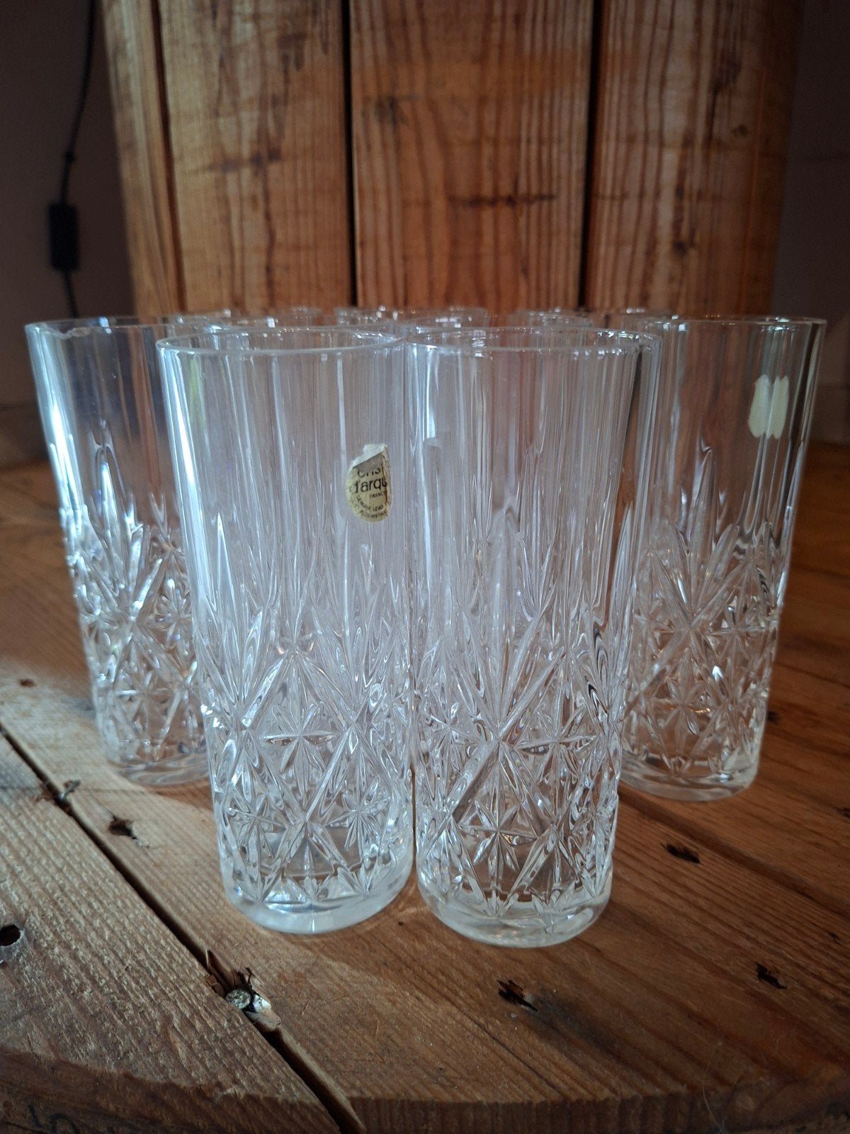 Verres long drink Cristal d'Arques, Enlèvement, Comme neuf, Verre à eau
