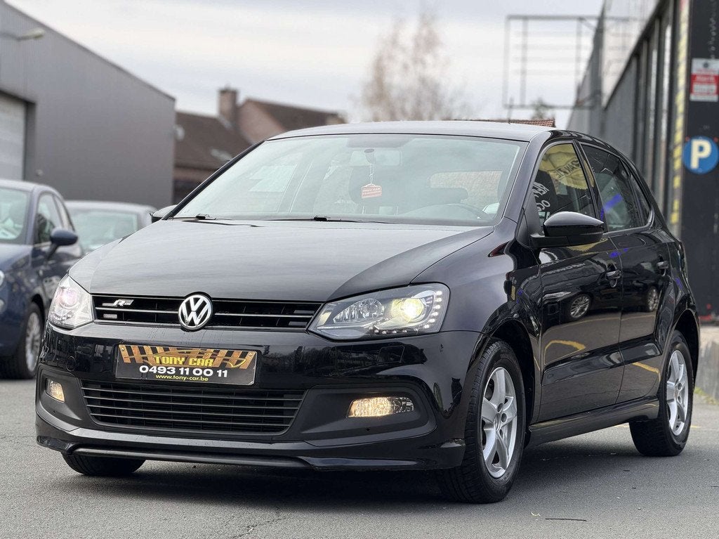 Volkswagen Polo Kit R*1.2i Black Edition*A/C*xénon*LED*USB*, Autos, Euro 5, Achat, Entreprise, Boîte manuelle
