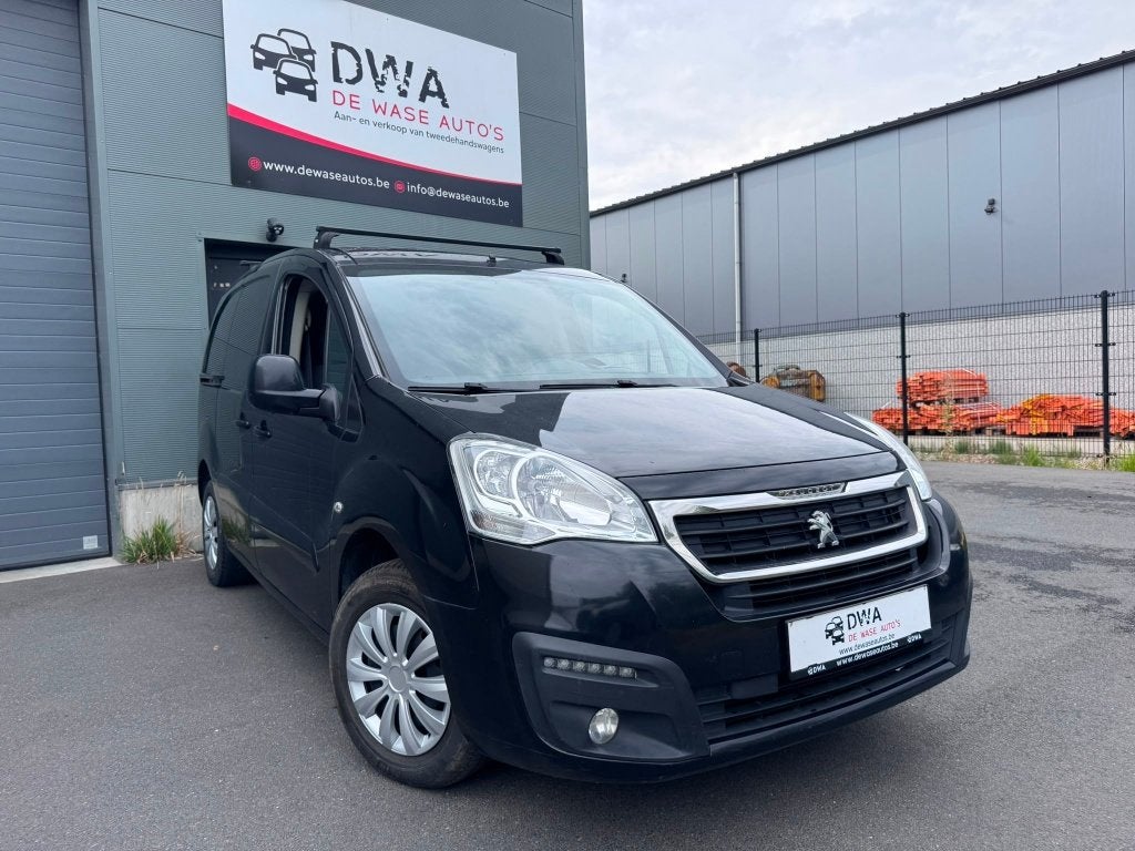 Peugeot Partner 1.6HDi | 2017 | EURO6 | Diesel | Automaat, Auto's, Stof, Zwart, 1595 cc, Bedrijf