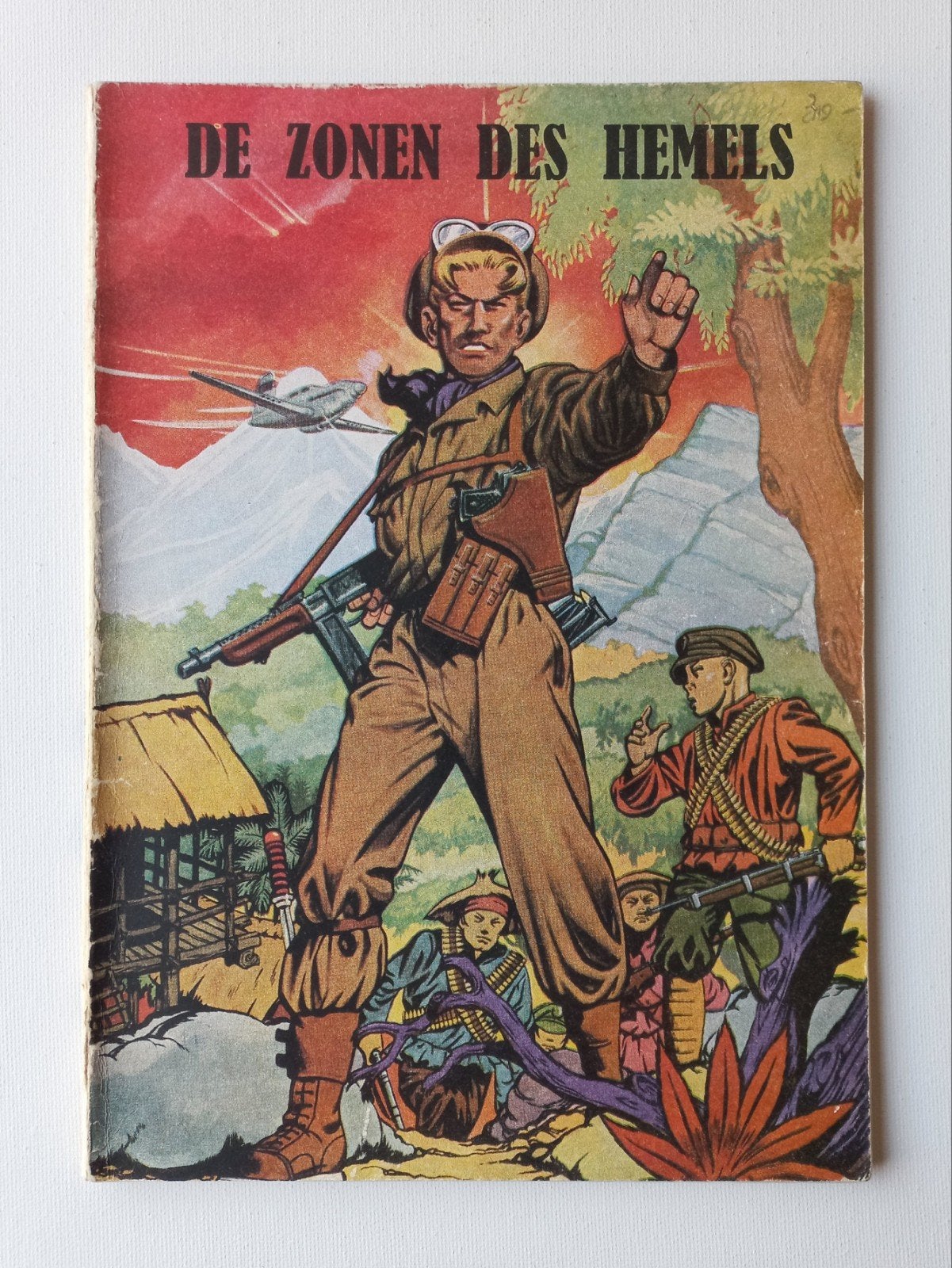 Buck Danny - De zonen des hemels - 1e druk 1950 - Dupuis, Gelezen, Jean-Michel Charlier, Victor Hubinon, Eén stripboek, Ophalen of Verzenden
