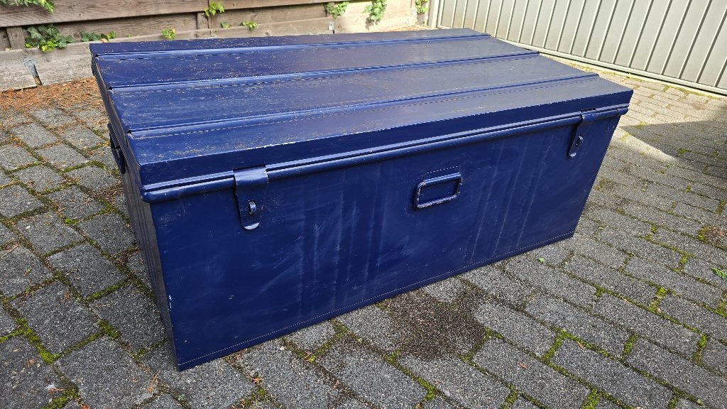 Grote metalen kist, opberg kist 270l, Huis en Inrichting, Ophalen, Minder dan 50 cm, 50 tot 100 cm, Zo goed als nieuw
