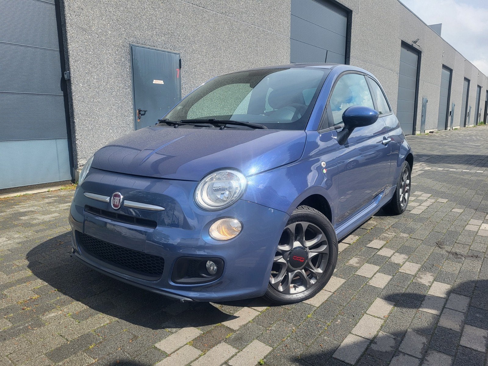 FIAT 500 / 1.2 BENZINE/ 2014 / SPORT / 96000 KM, Auto's, Blauw, Bedrijf, Te koop, Benzine