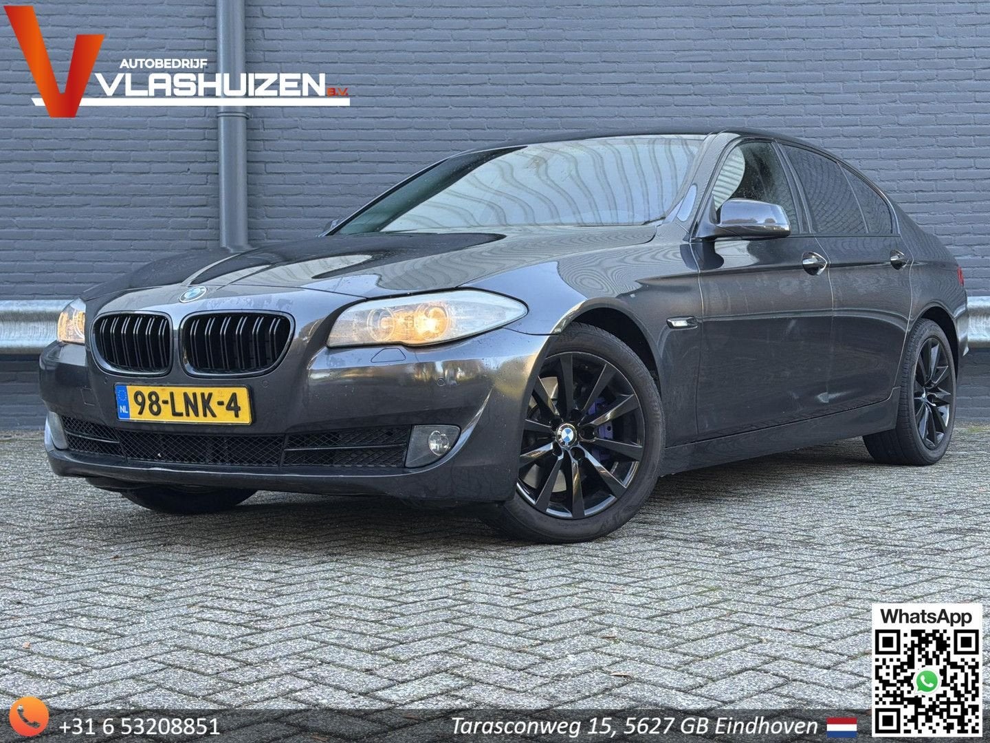 BMW 528 5-serie 528i Executive, Autos, Argent ou Gris, Entreprise, 178 g/km, Berline