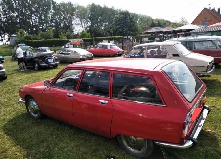 Citroen GS Break, 1978, rood, Oldtimer, Auto's, Voorwielaandrijving, 4 cilinders, 5 deurs, Particulier