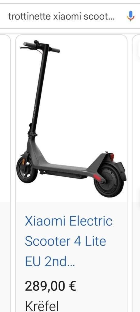 Électri. scooter XIAOMI 4 lite 2ie gén.PAS SORTI DE LA BOÎTE, Ophalen, Nieuw, Elektrische step (E-scooter), Xiaomi