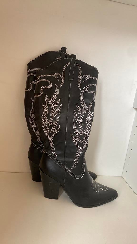 Cowboy boots zwart maat 40, Ophalen, Hoge laarzen, Zwart, Gedragen