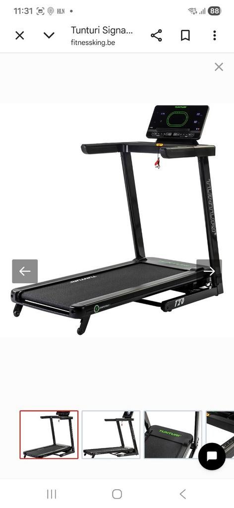 Loopband Tunturi T20, Ophalen, Loopband
