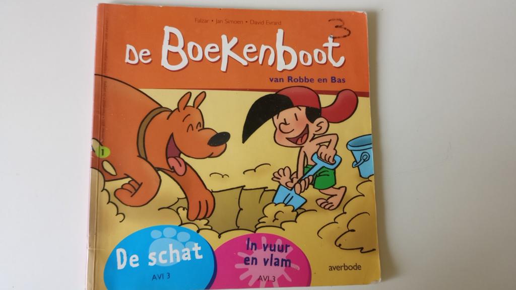 De boekenboot van Robbe en Bas. De schat. In vuur en vlam., Boeken, Ophalen of Verzenden