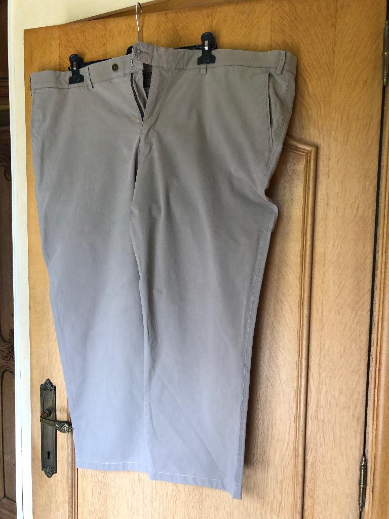 Beige katoenen zomerbroek voor mannen maat 62, Enlèvement, Beige