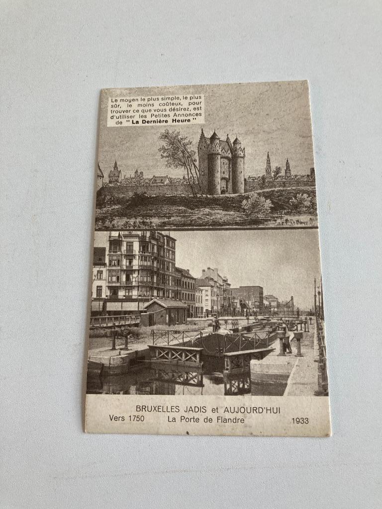 PK Bruxelles : La Porte de Flandre jadis et aujourd'hui 1935, Enlèvement ou Envoi, 1920 à 1940, Affranchie, Bruxelles (Capitale)