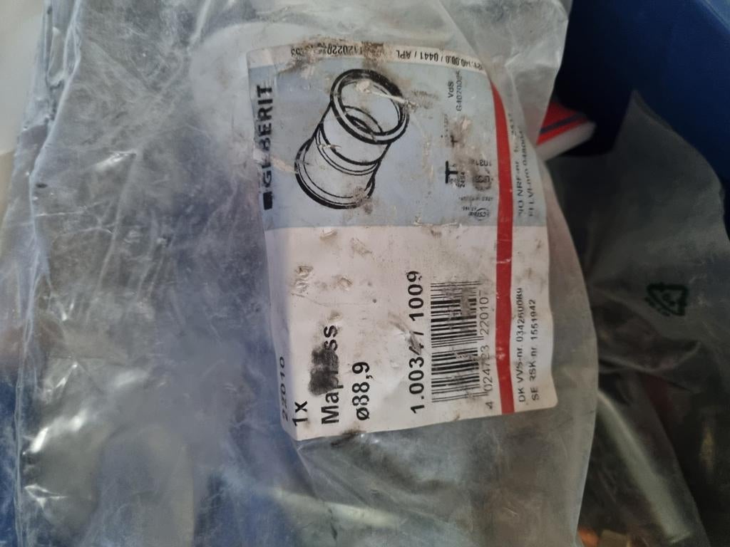 Geberit mapress accessoires verschillende diameter, Ophalen, Nieuw