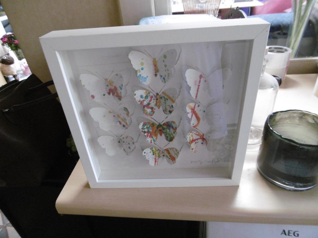 magnifique cadre papillon, à l'état neuf, Antiquités & Art, Enlèvement ou Envoi