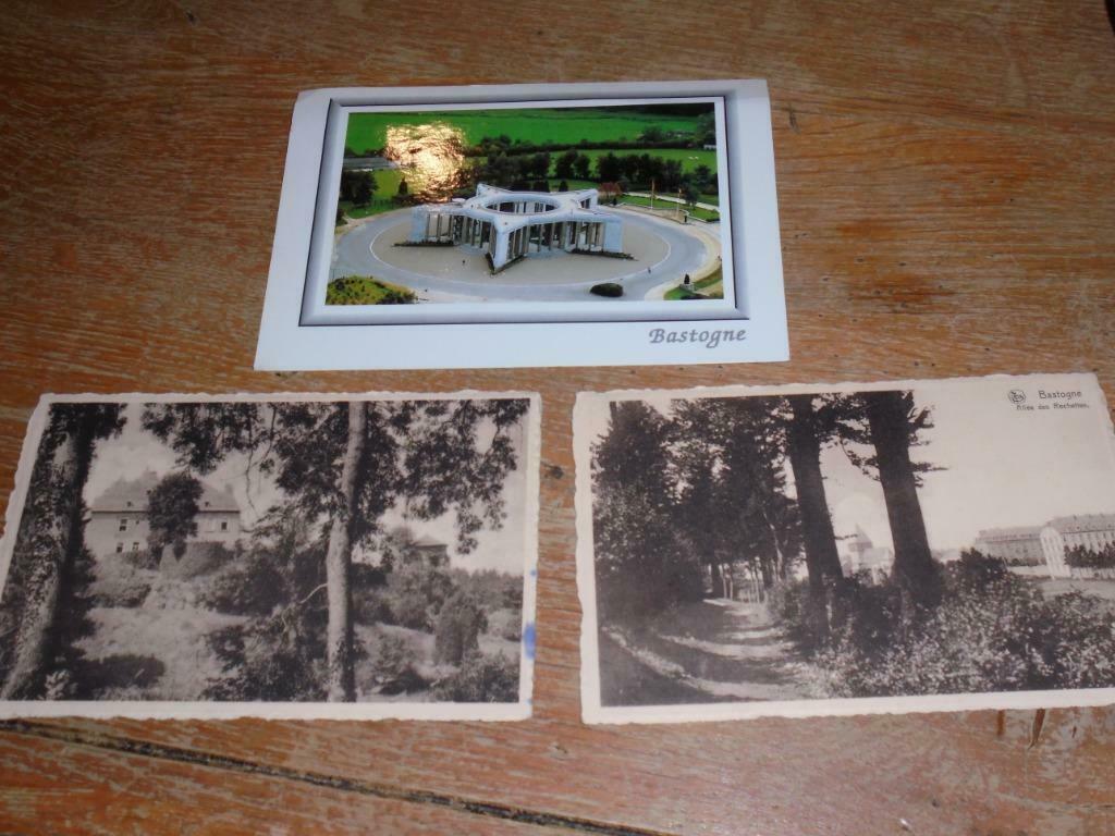3 postkaarten Bastogne, Collections, Cartes postales | Belgique, Enlèvement