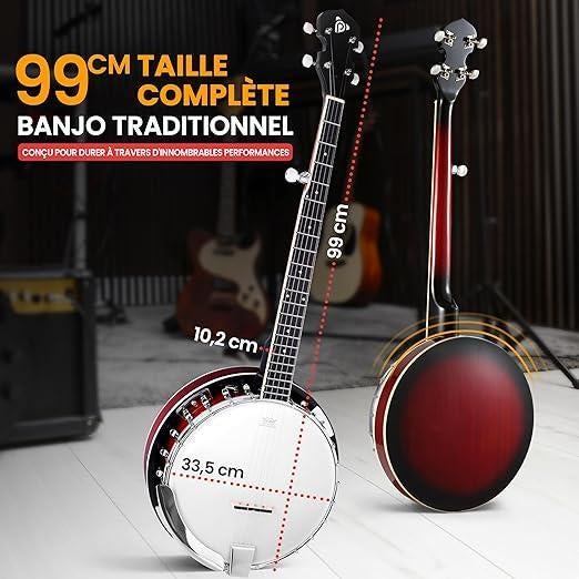 Banjo Set met Remo kop en Resonator | GRATIS LEVERING, -, -, Nieuw, Ophalen of Verzenden