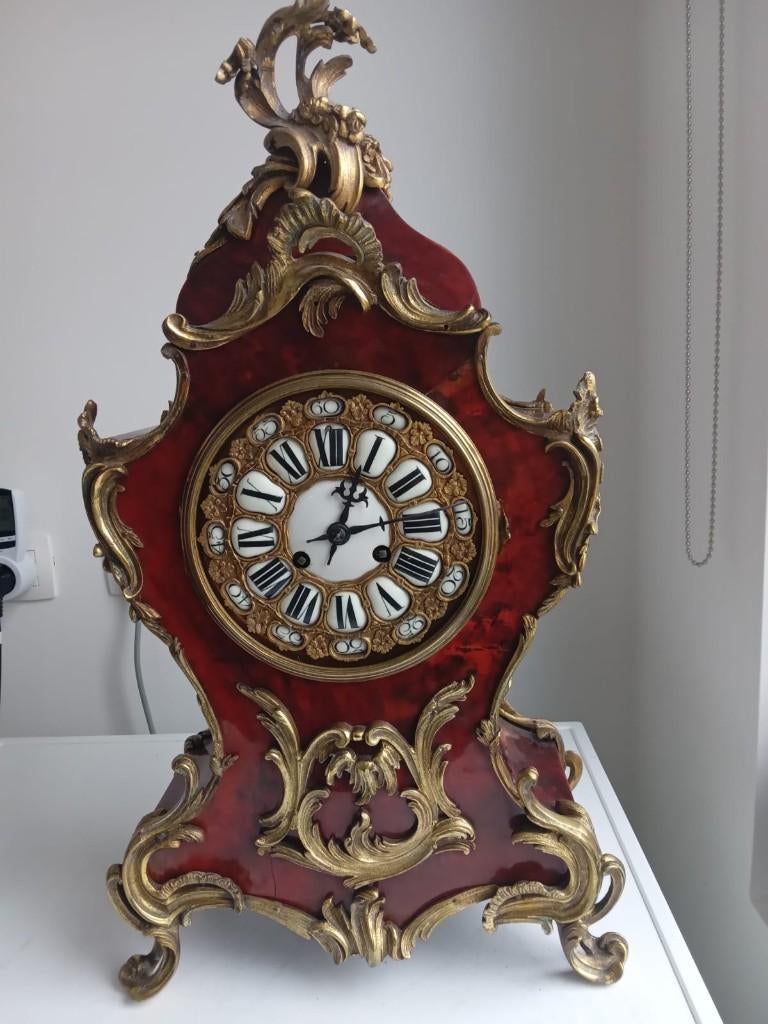 Pendule Boulle français — Napoléon III, vers 1860-1880, Antiquités & Art, Antiquités | Horloges, Enlèvement ou Envoi