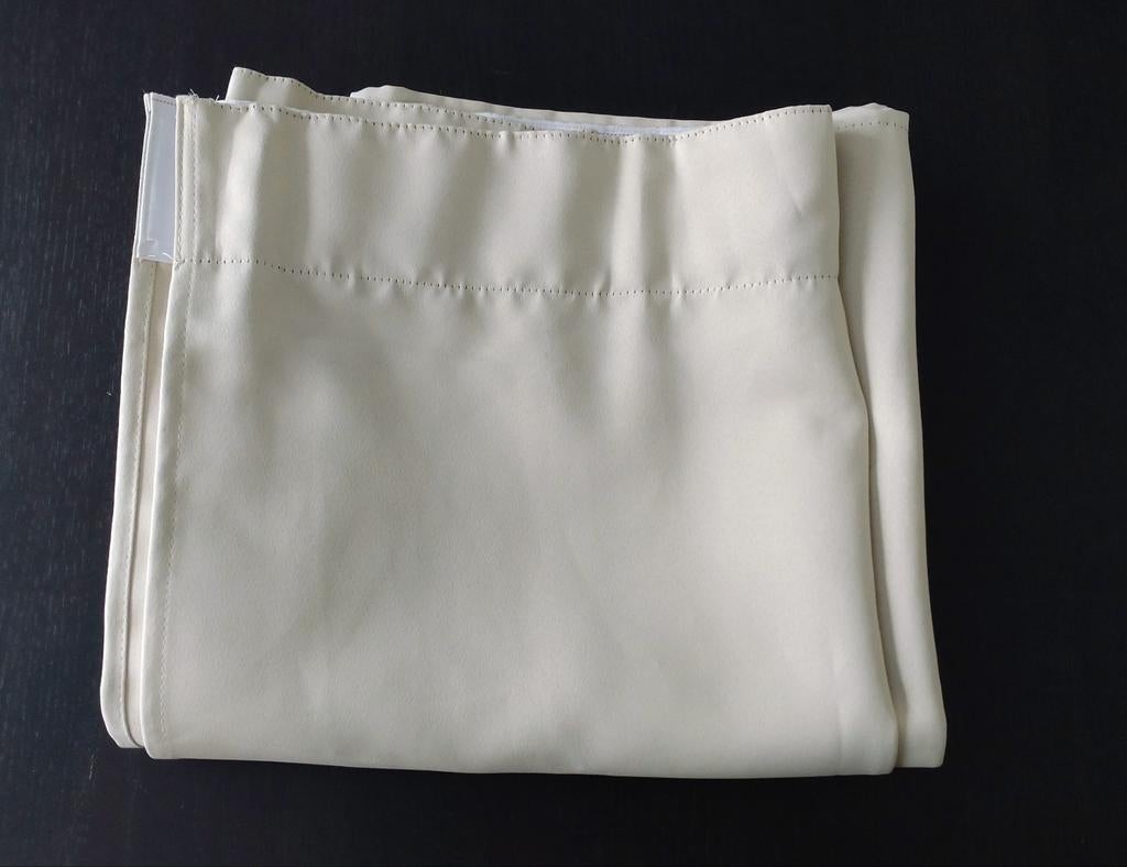 Verduisterend overgordijn 135 x 255 cm, Ophalen, Zo goed als nieuw, Beige