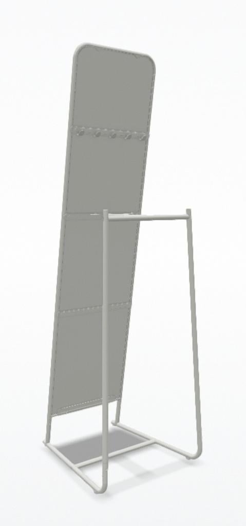Miroir autonome avec option porte-manteau, Enlèvement