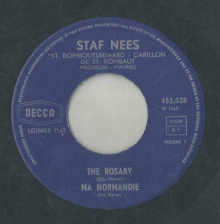 Staf Nees – Vol 1 – Sint Romboutsbeiaard Mechelen – The Rosa, Enlèvement ou Envoi, Utilisé