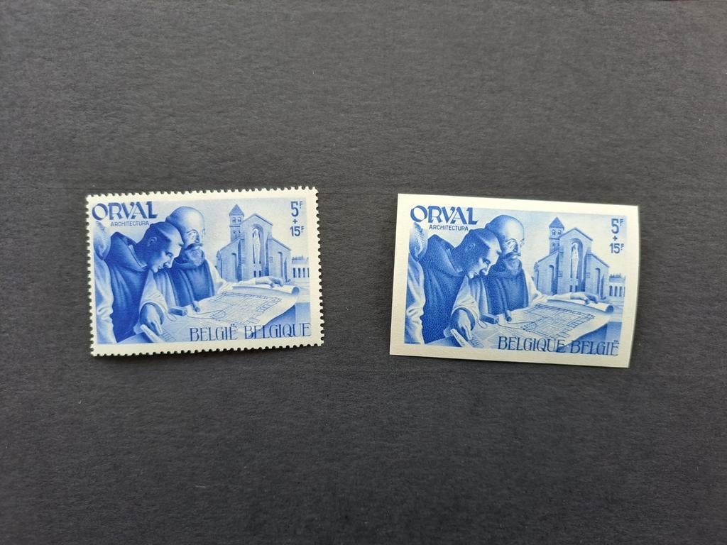 Te koop Twee postfrisse zegels ORVAL Belgie, Enlèvement ou Envoi, Non oblitéré