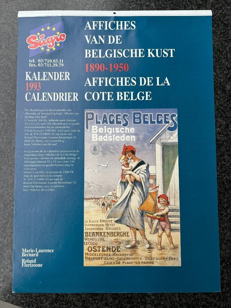 Affiches van de Belgische kust (1890-1950), Verzamelen, Ophalen, Zo goed als nieuw, Voor 1940, Prent