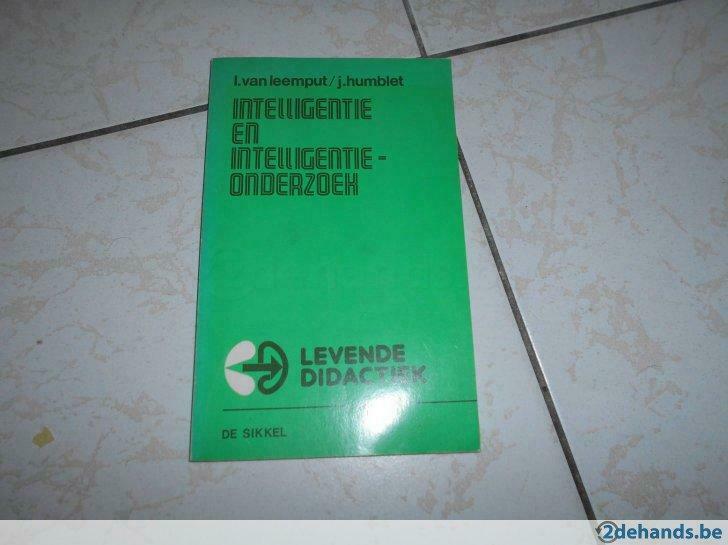 Boek: Intelligentie en intelligentie-onderzoek, Enlèvement ou Envoi, Utilisé