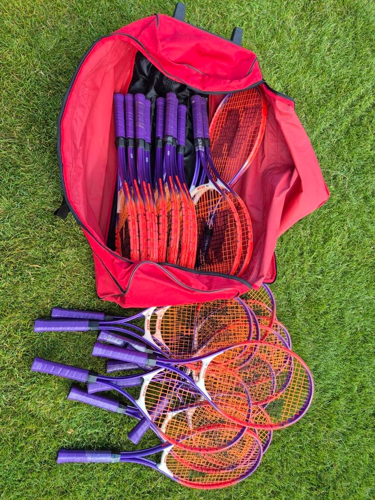 23 tennisrackets met korte steel, Ophalen of Verzenden, Gebruikt