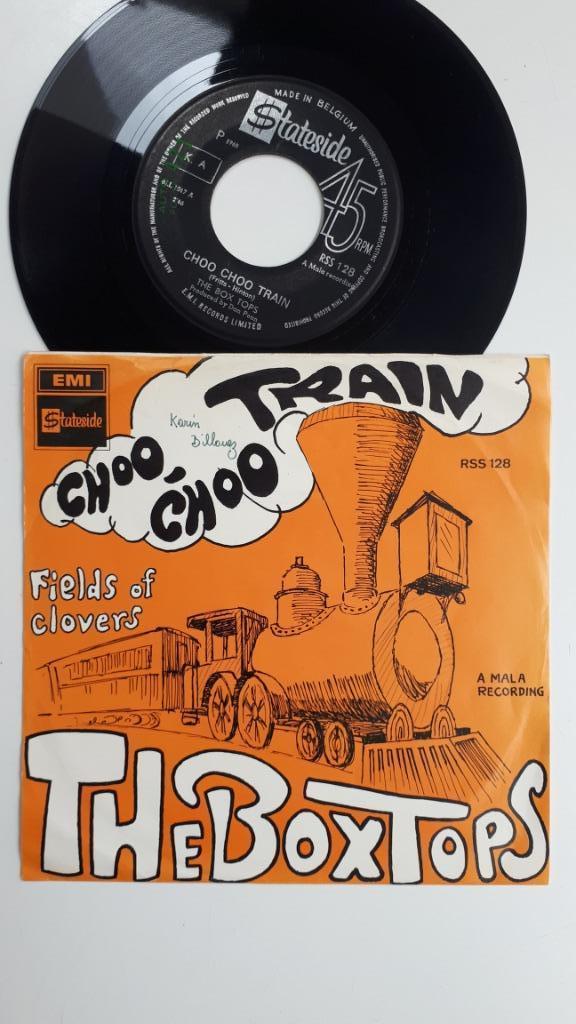 45T The Box Tops Choo-Choo Train Alex Chilton BELGIQUE 1968, Single, Utilisé, 7 pouces, R&B et Soul
