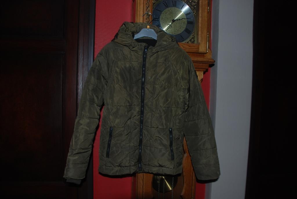 Veste Parka Doudoune à capuche"Garcia jeans" vert kaki T176, Garçon, Enlèvement ou Envoi, Garcia Jeans, Comme neuf