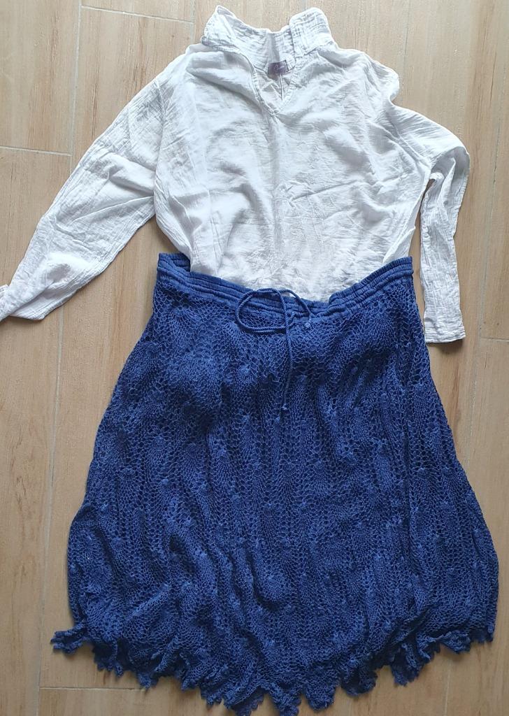 Ensemble femme XL, jupe + chemise, Enlèvement