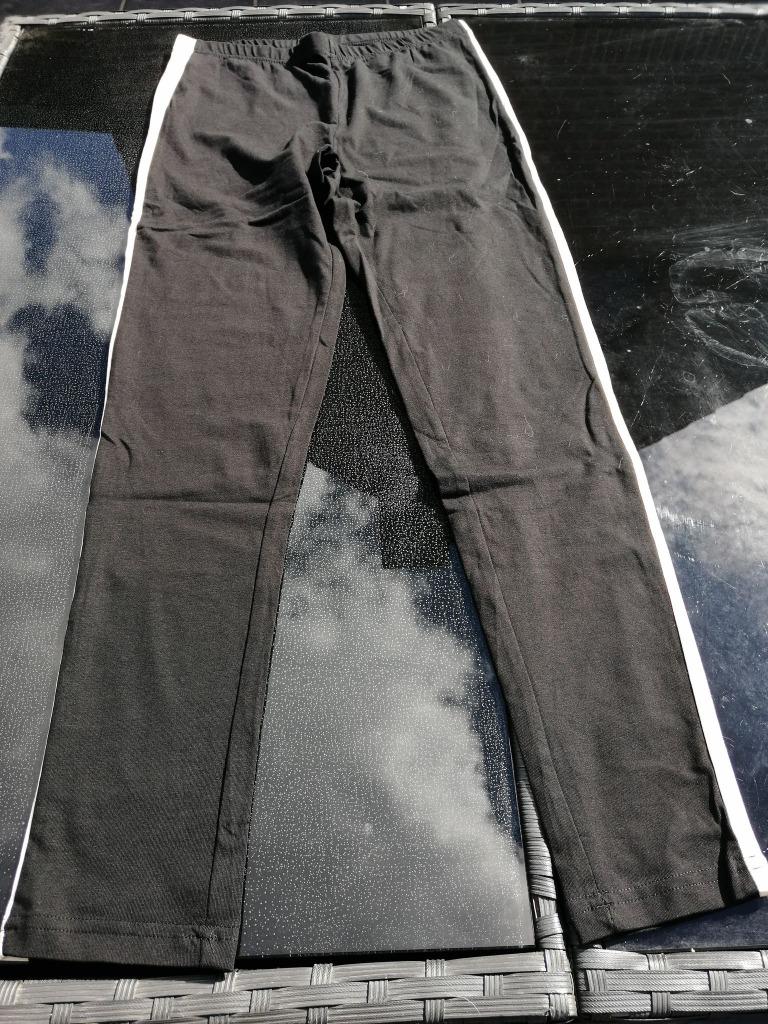 BROEK / LEGGING ZWART MET ECRU STREEP MERK ZEEMAN - MAAT 42, Enlèvement ou Envoi, Zeeman, Noir, Taille 42/44 (L)