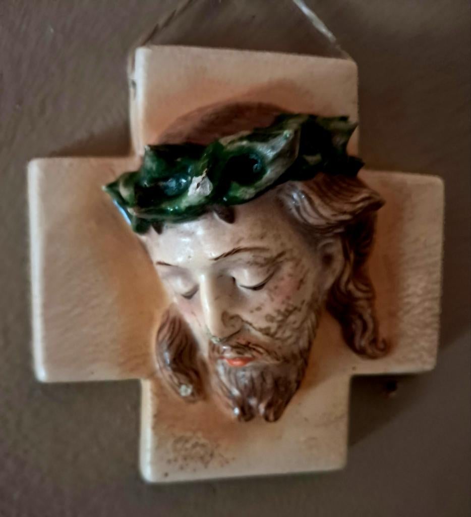 Antiek,keramieken  Christushoofd, Verzamelen, Ophalen of Verzenden, Zo goed als nieuw