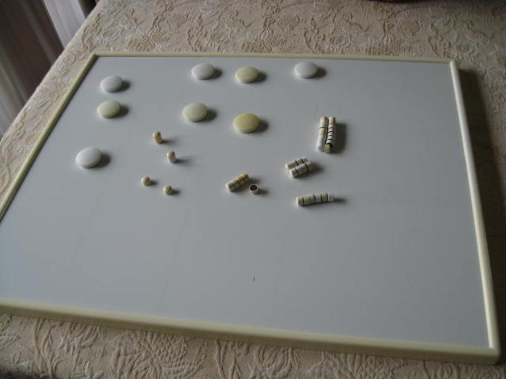 magneetbord en magneten, Ophalen, Magneetbord