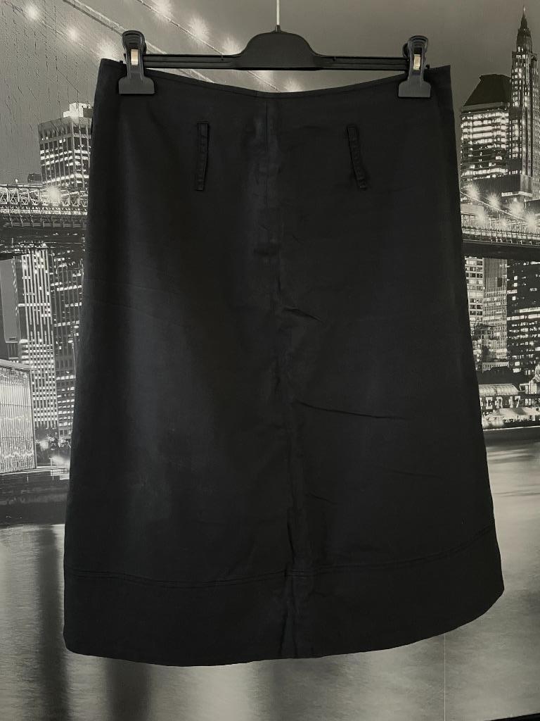 zwarte rok Atos Lombardini - 42, Taille 42/44 (L), Atos Lombardini, Comme neuf, Sous le genou