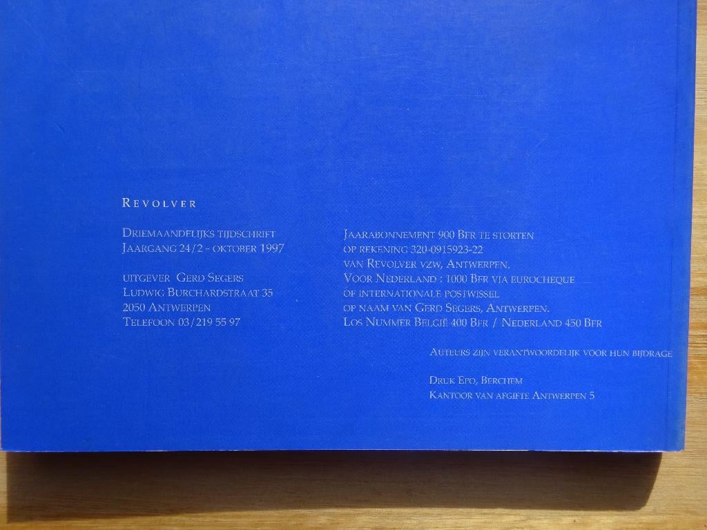 Henri-Floris Jespers over Gaston Burssens, 1997 Revolver, Gelezen, Ophalen of Verzenden, Schilder- en Tekenkunst, Jespers