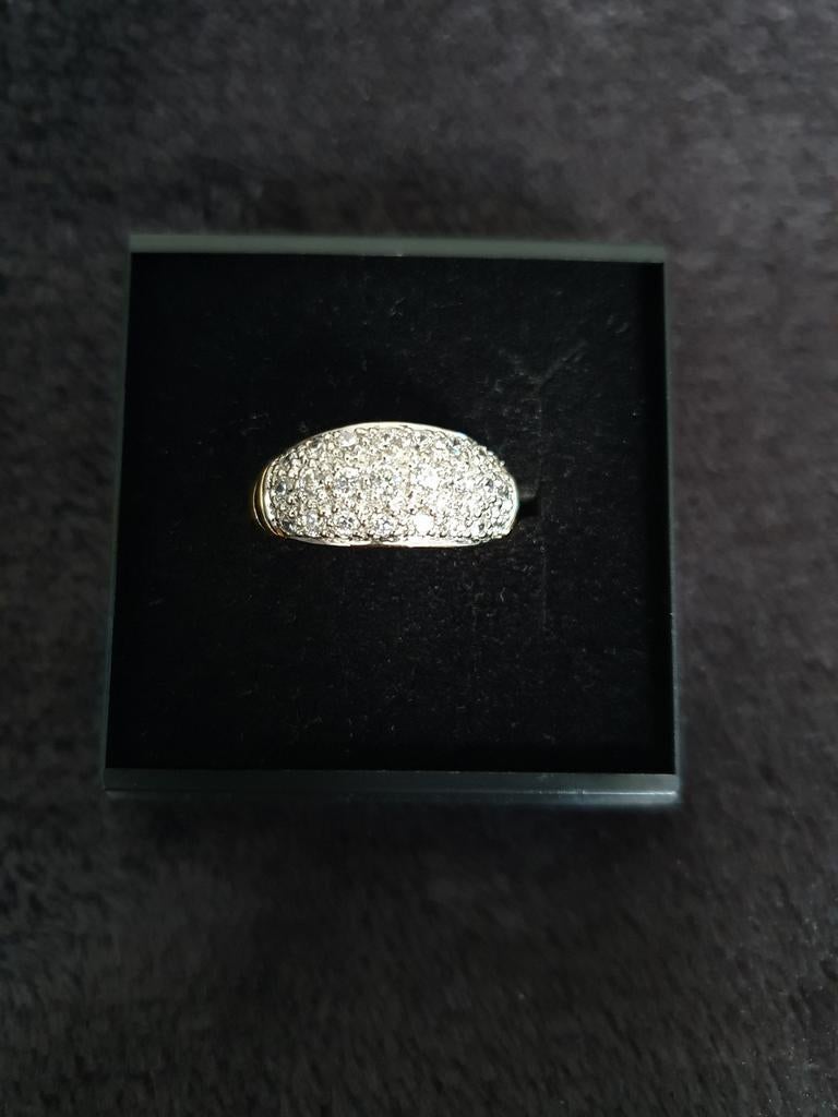 Plaqué ring van Twice as nice maat 52, Enlèvement ou Envoi, Comme neuf, Or, Femme